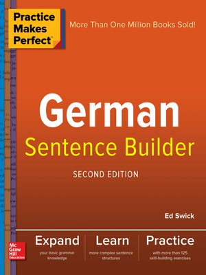cover image of Practice Makes Perfect German Sentence Builder